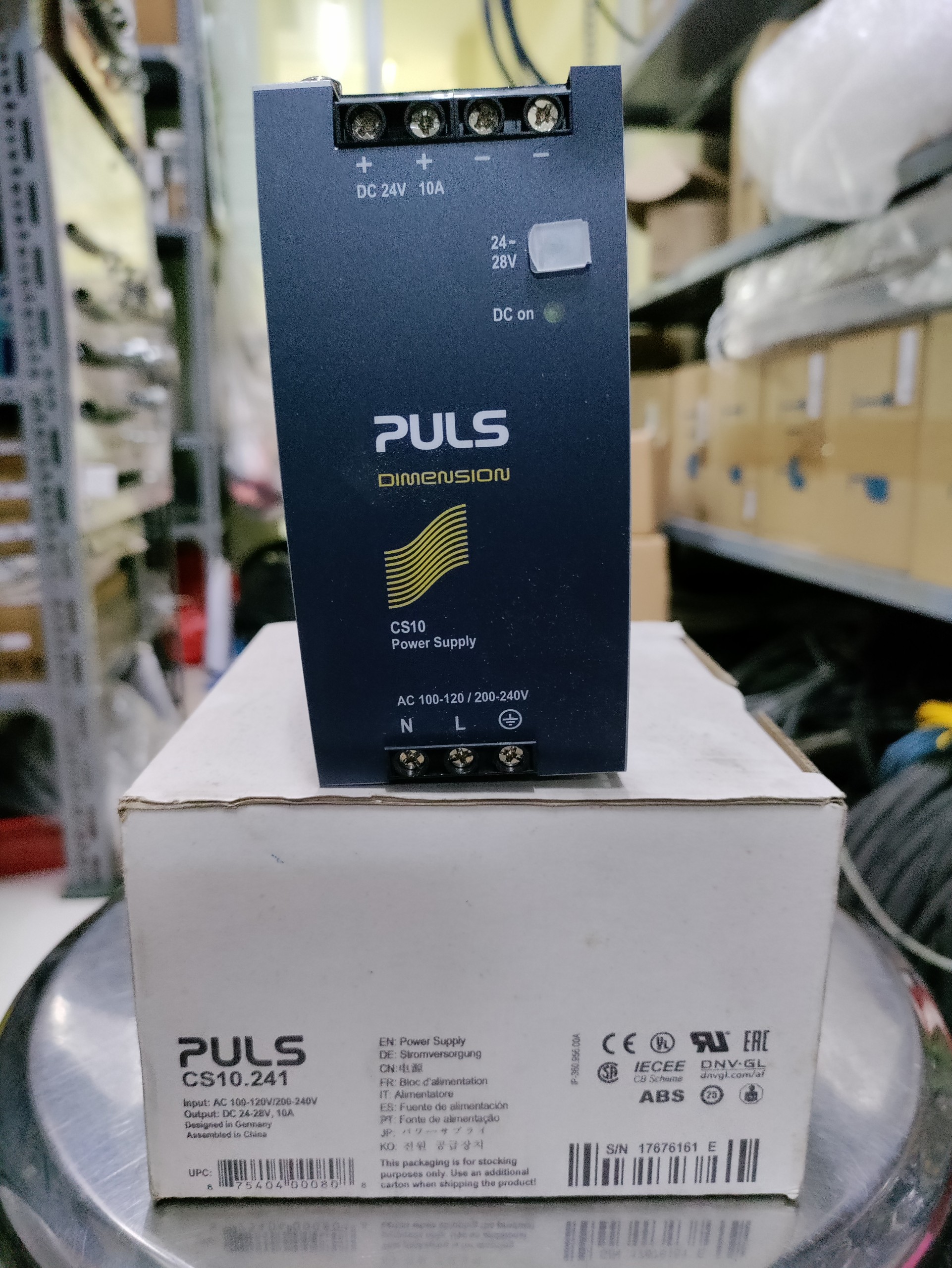 Bộ nguồn Puls 24-28VDC 10-8.6A 240W CS10.241